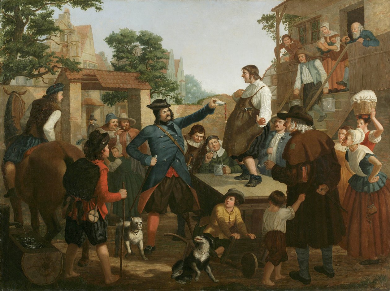 Peter Stuyvesant og skomakeren, ca. 1850 av John Whetten Ehninger