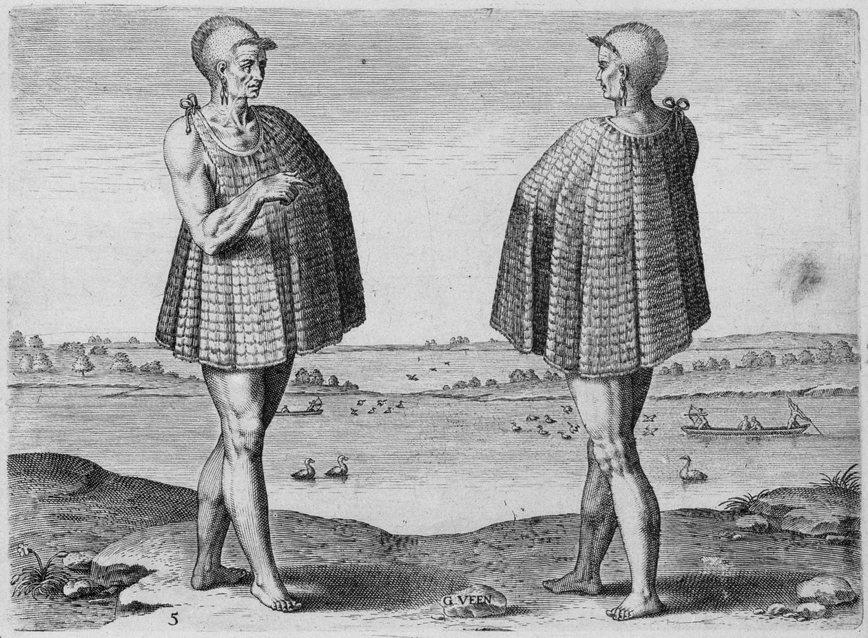 Indian Priest, gravert av Theodor de Bry (1528-1598) av John White