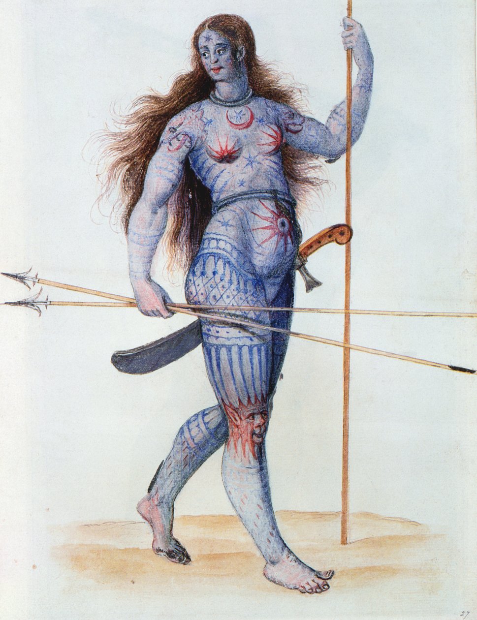 Pictish Woman (litografi) av John White