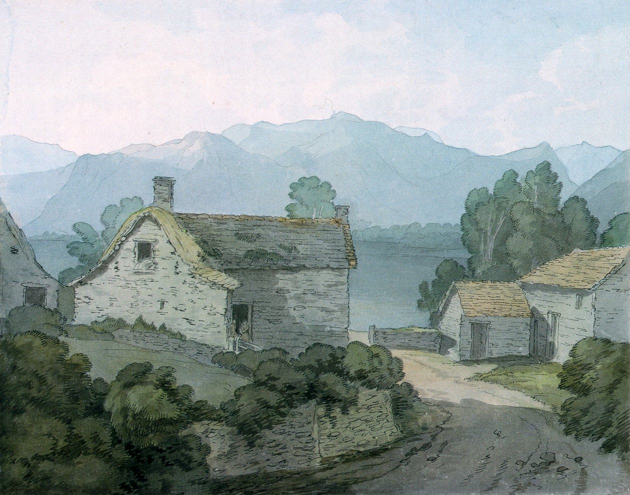 På Ullswater, Cumberland, 1791 av John White Abbott