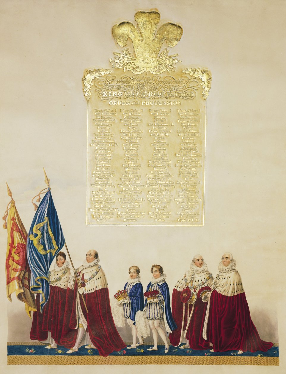 Seremoni for kroning av kong George IV av John Whittaker