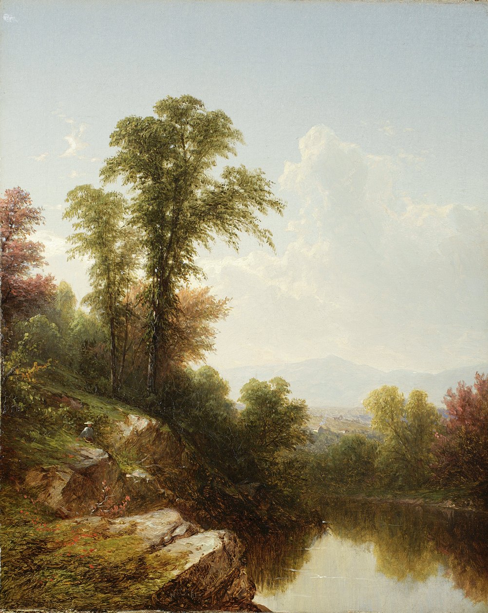 Elvescene, Catskill, 1861 av John William Casilear