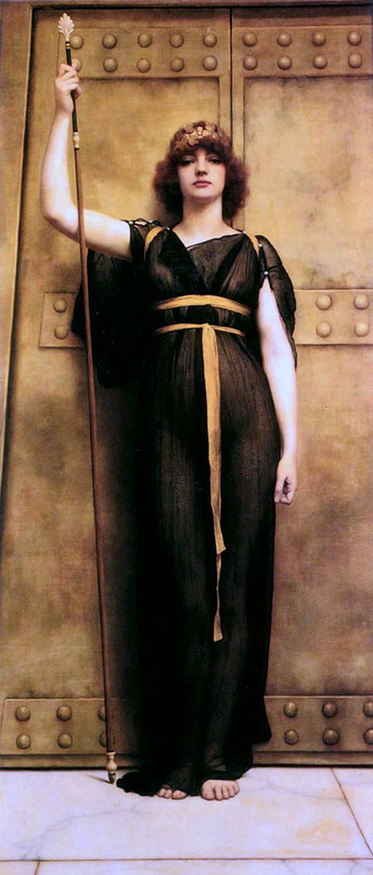 En prestinne av John William Godward