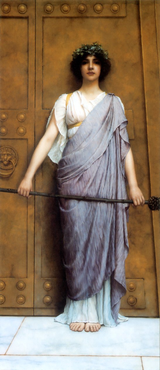 Ved tempelporten av John William Godward