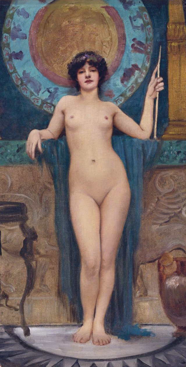 Studie av Campaspe av John William Godward
