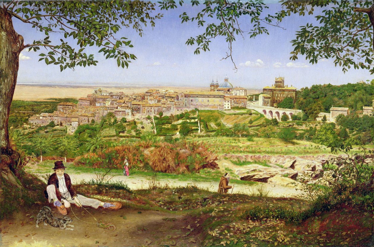 Ariccia, Italia, 1860 av John William Inchbold