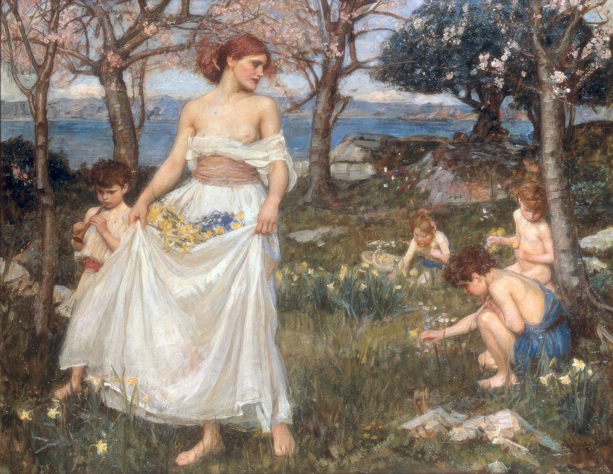 En sang om våren av John William Waterhouse