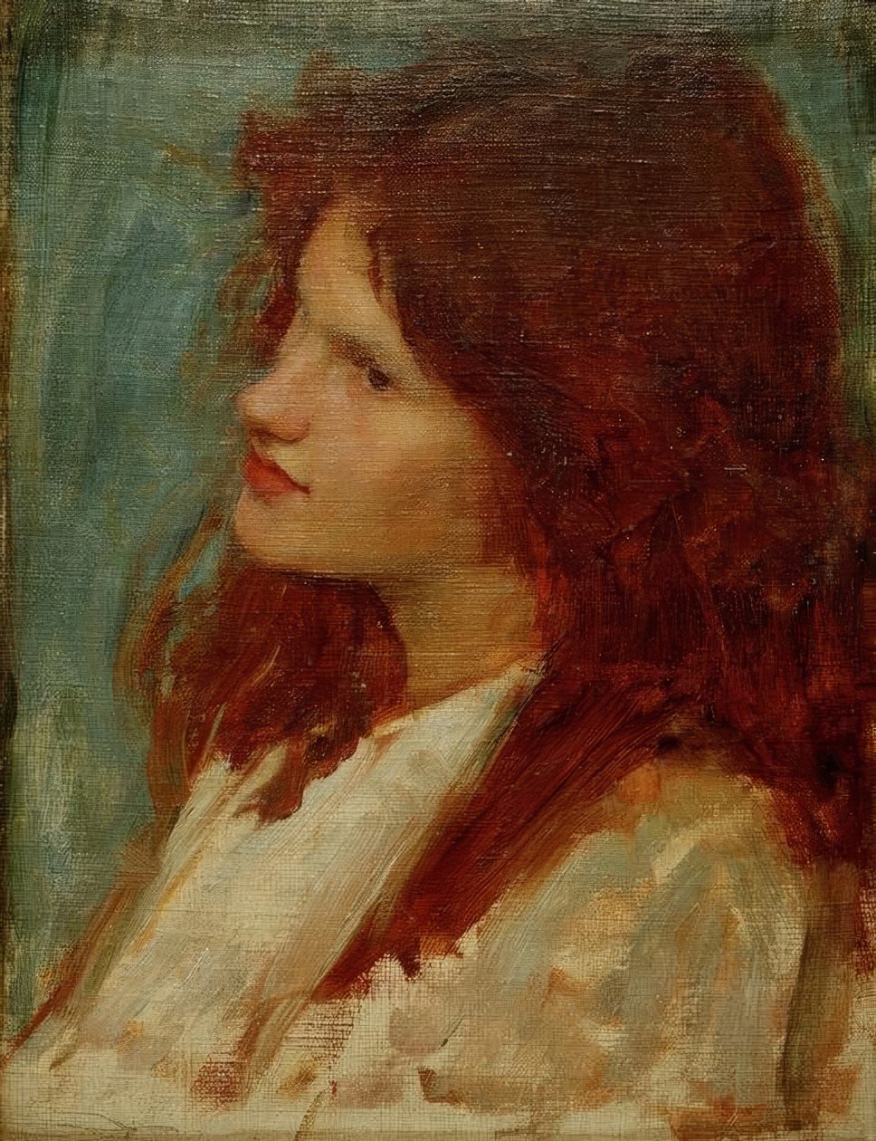 Hodet til en jente av John William Waterhouse
