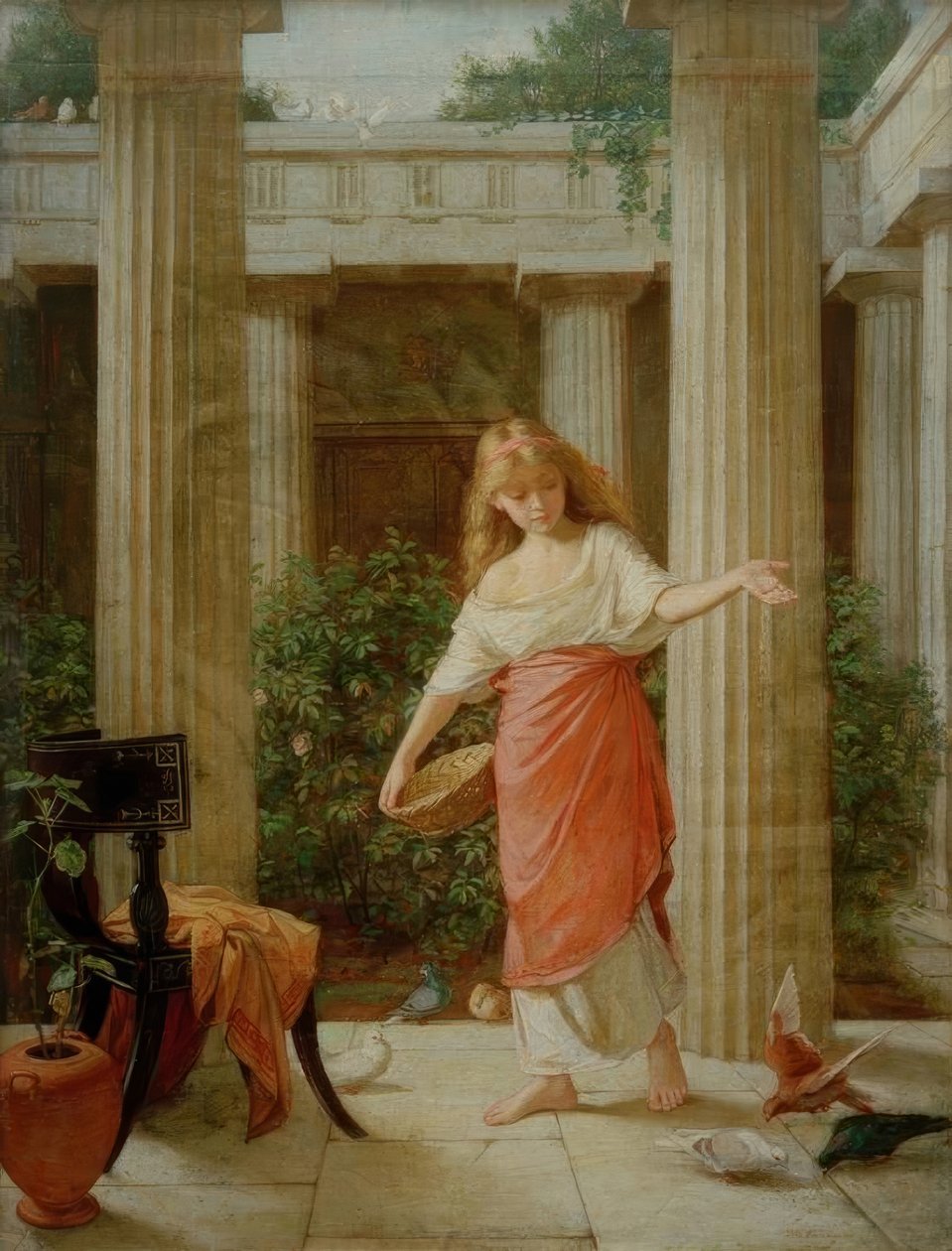 I Peristyle av John William Waterhouse