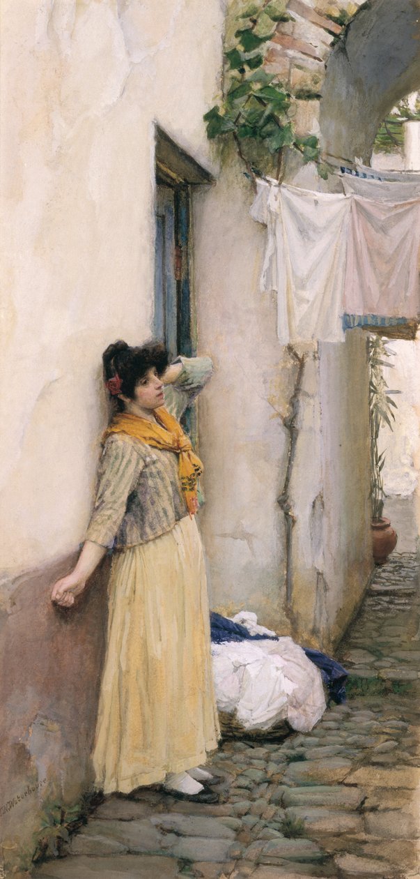 Italiensk jente av John William Waterhouse