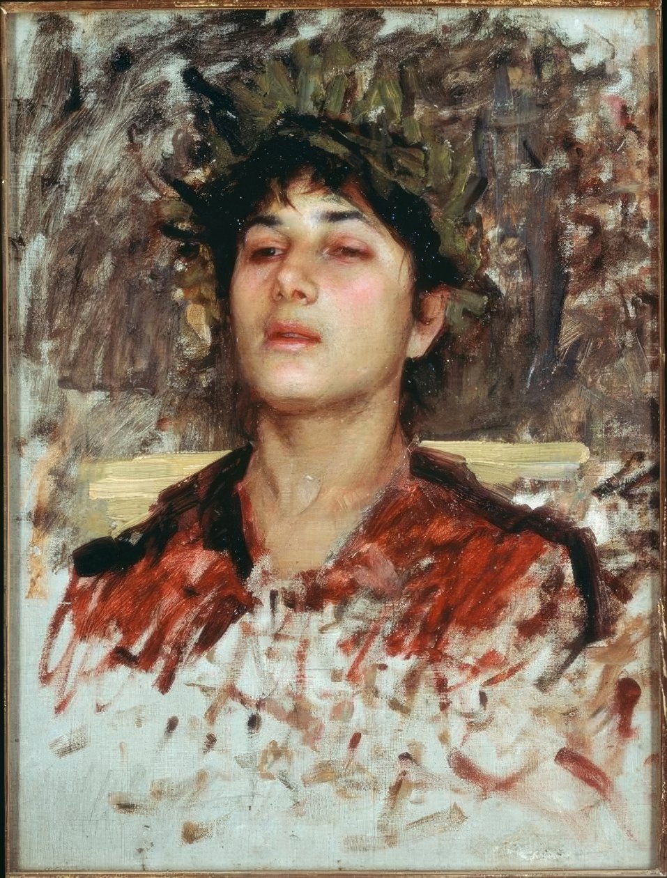 Hodestudie av en korsikansk gutt av John William Waterhouse