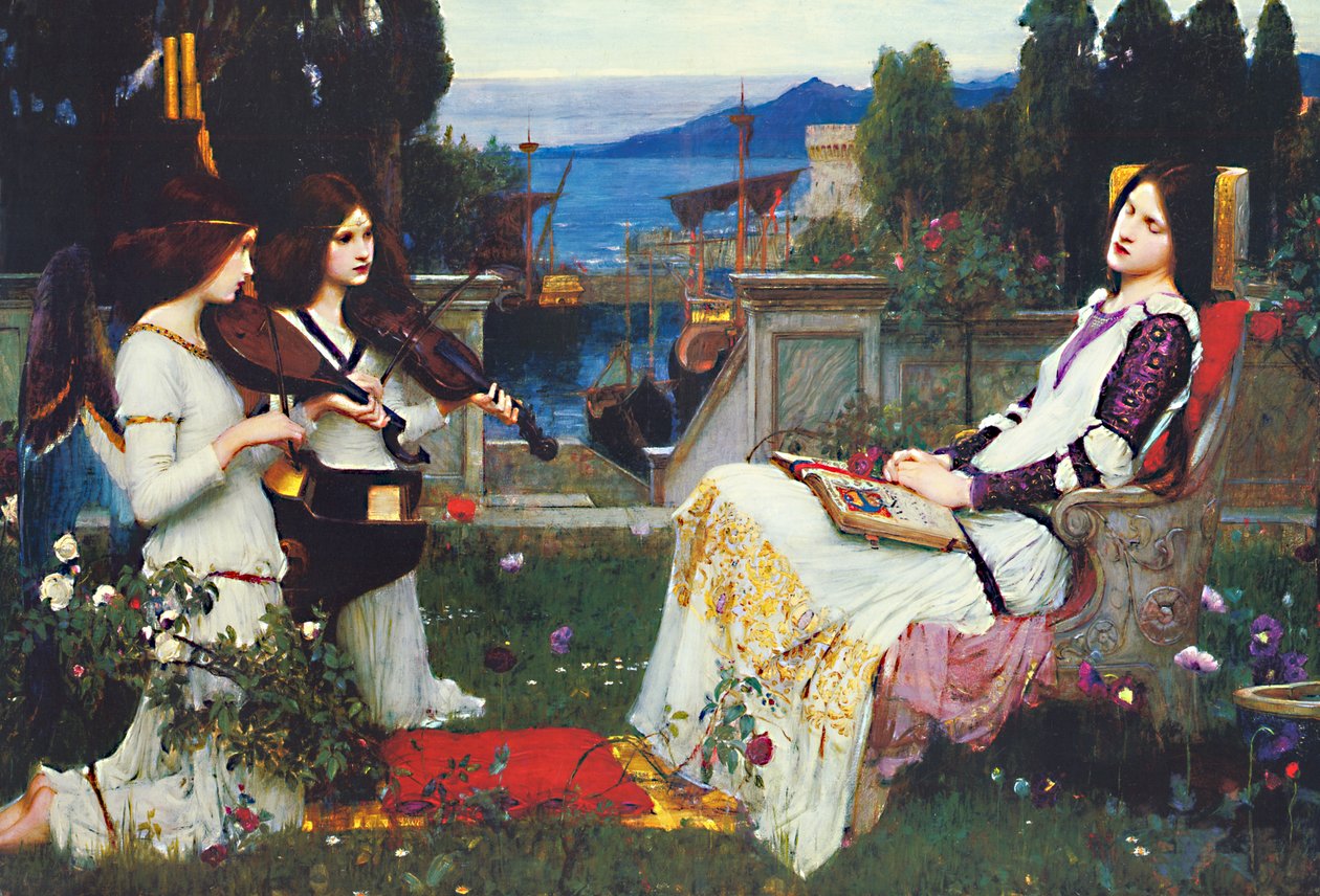 St. Cecilia av John William Waterhouse