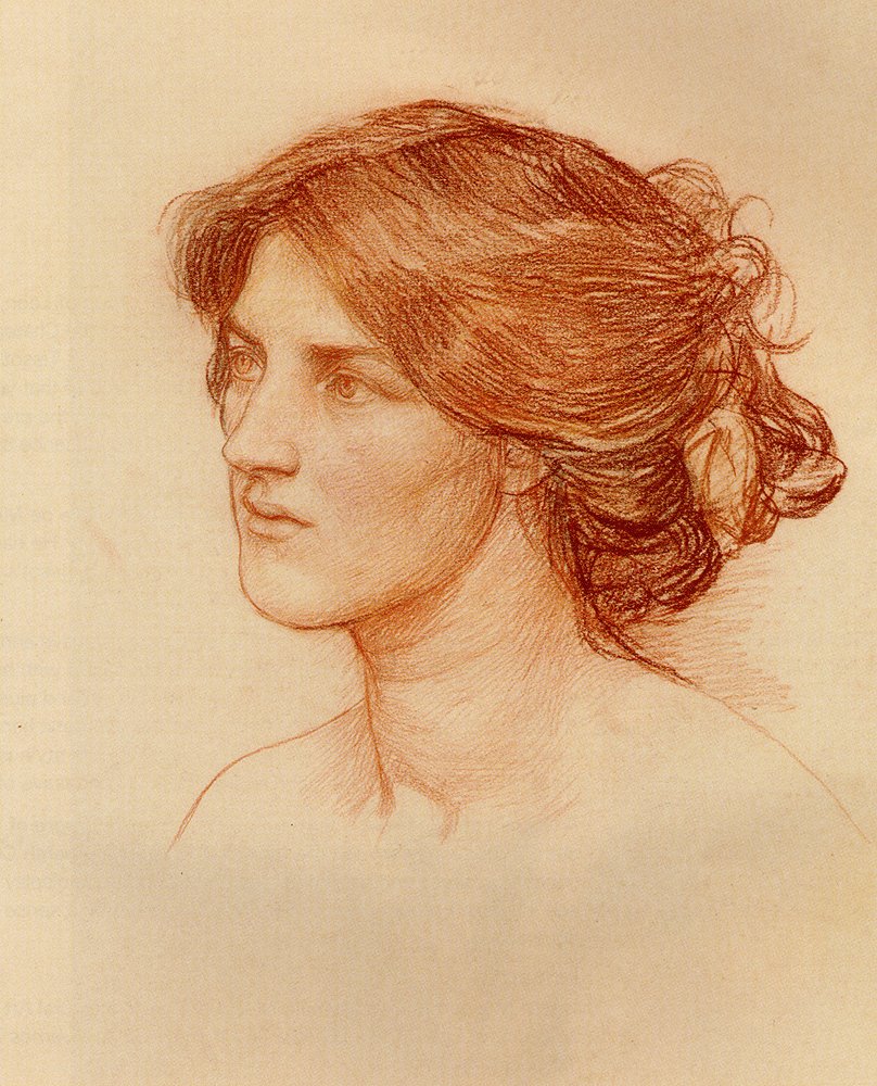 Studer for å samle rosebuds mens du kan av John William Waterhouse