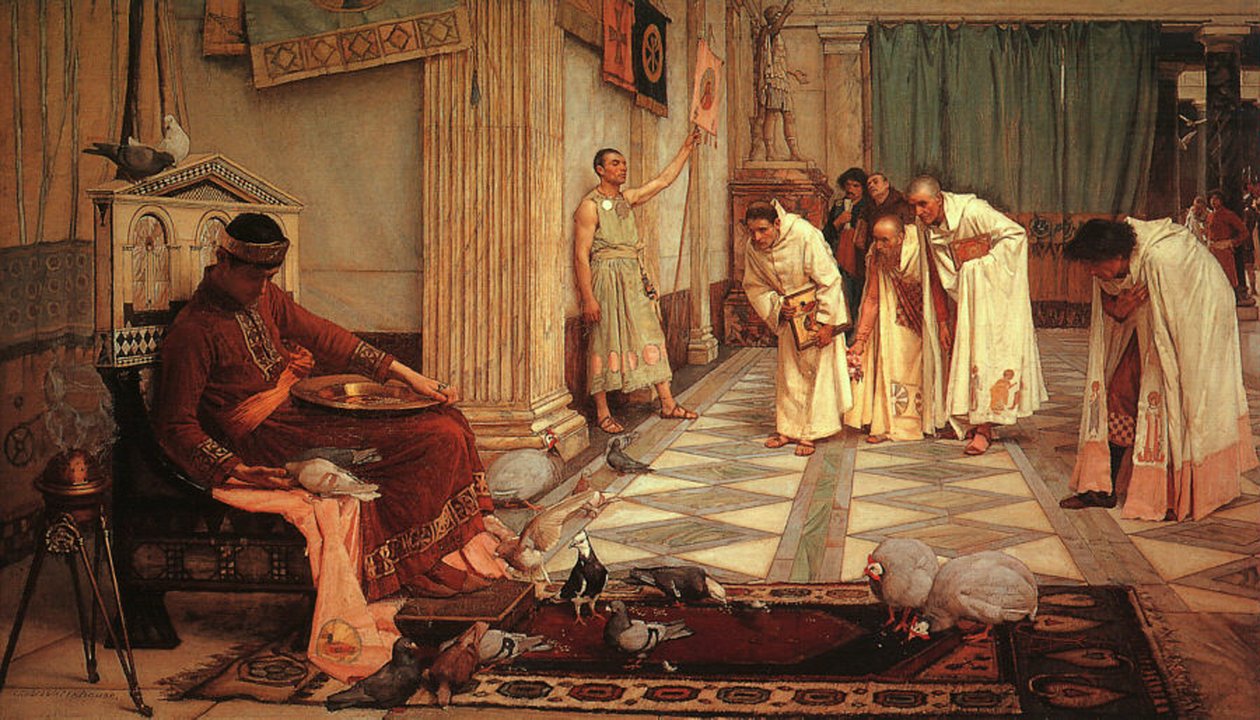 Favorittene til keiser Honorius av John William Waterhouse