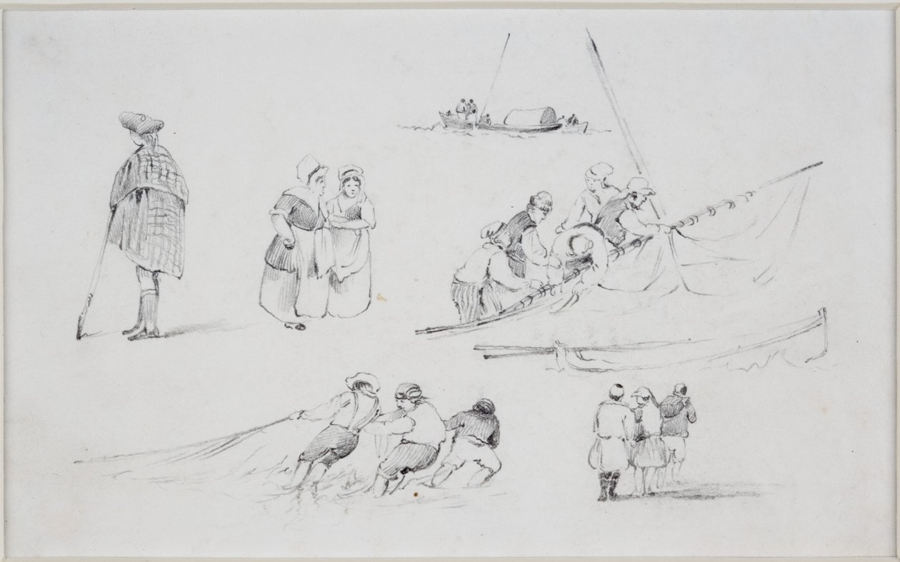 Figurstudier av John Wilson Carmichael