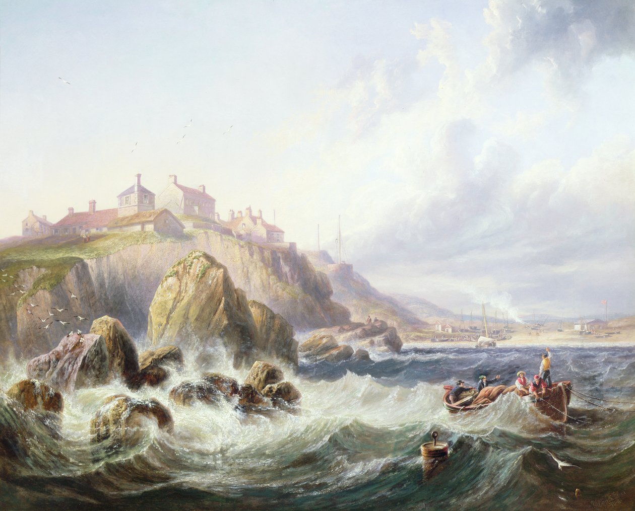 Fiskebåter utenfor Skottland av John Wilson Carmichael