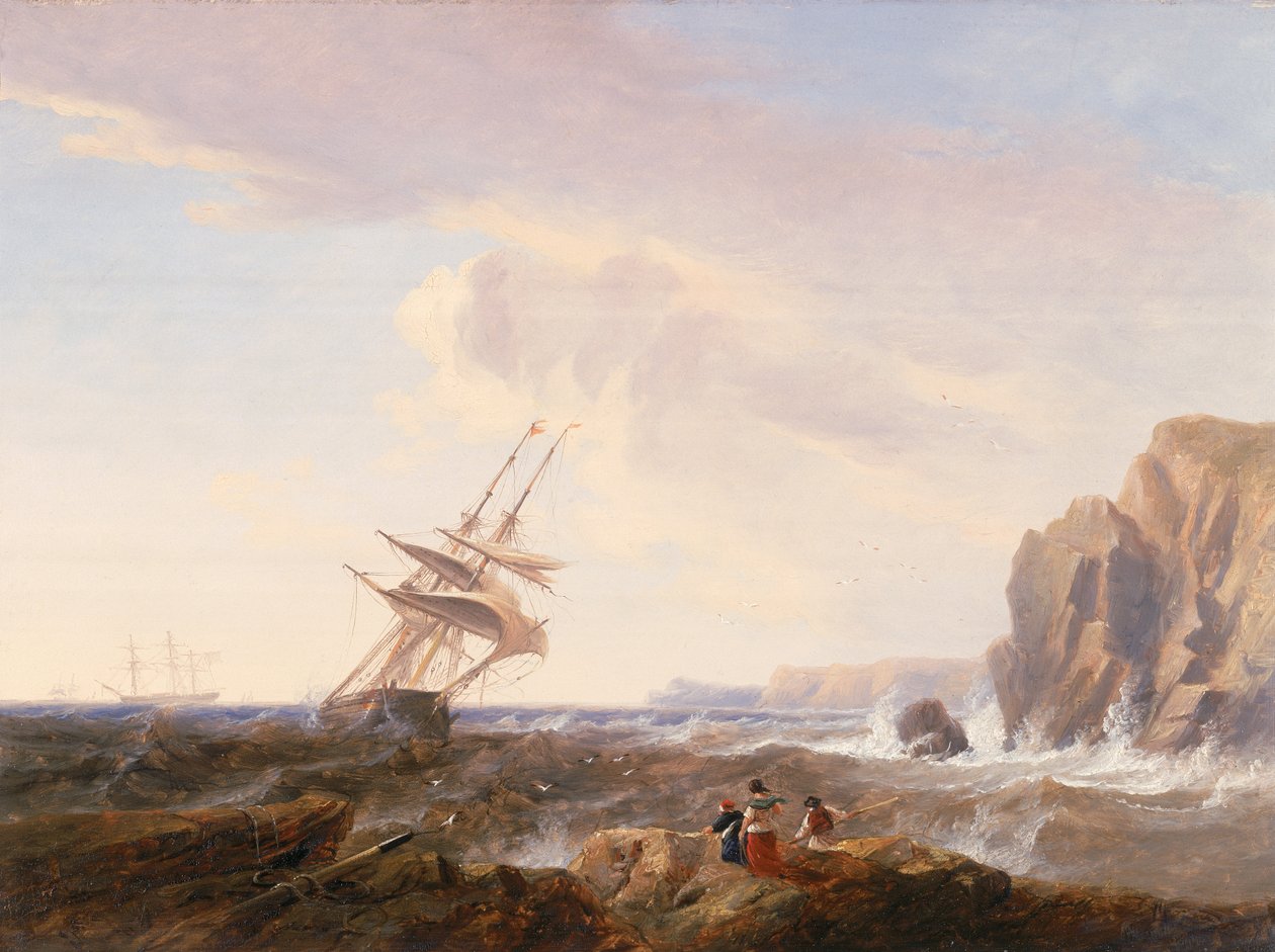 Morning After a Storm, 1844 (brett) av John Wilson Carmichael