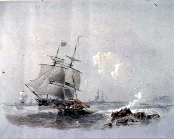 Shipping, 1800-tallet av John Wilson Carmichael