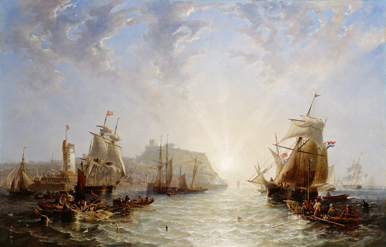 Frakt fra Scarborough, 1845 av John Wilson Carmichael