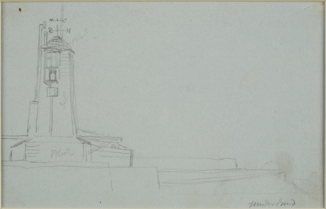Sunderland (blyant på papir (grå)) av John Wilson Carmichael