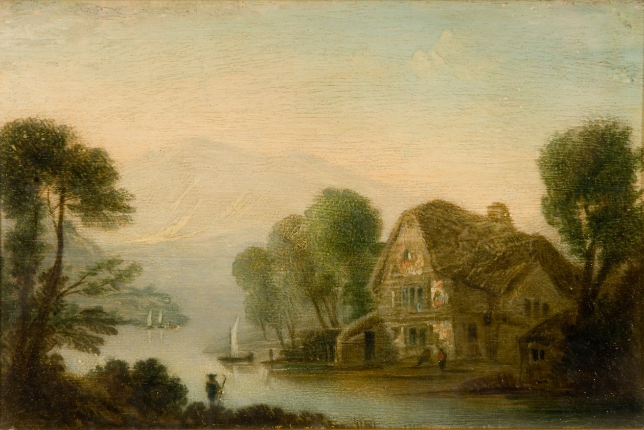 Breadalbane ferge, Loch Tay av John Wilson Ewbank