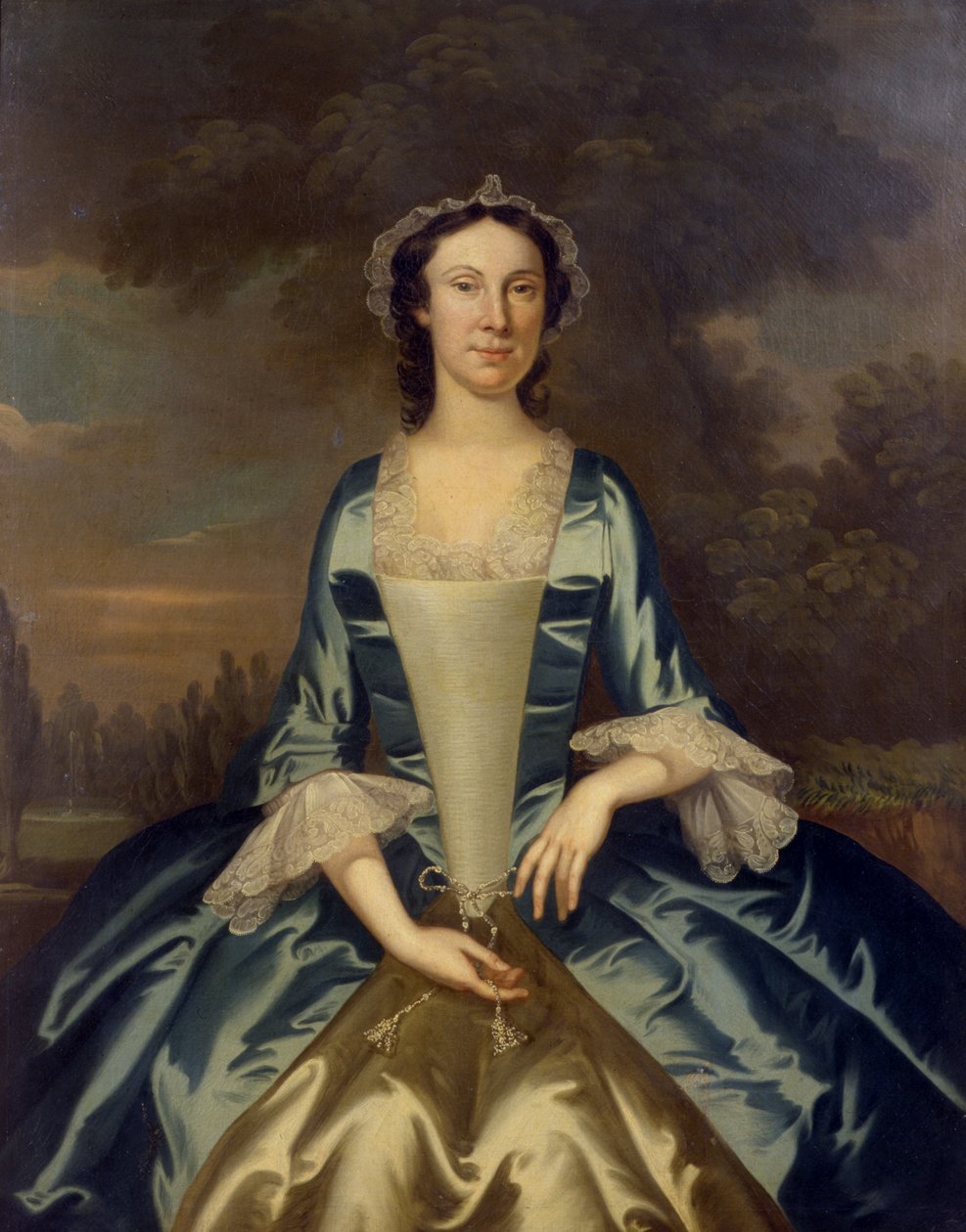 Mrs. William Walton (1708-86), ca. 1750 (se 154206 for par) av John Wollaston