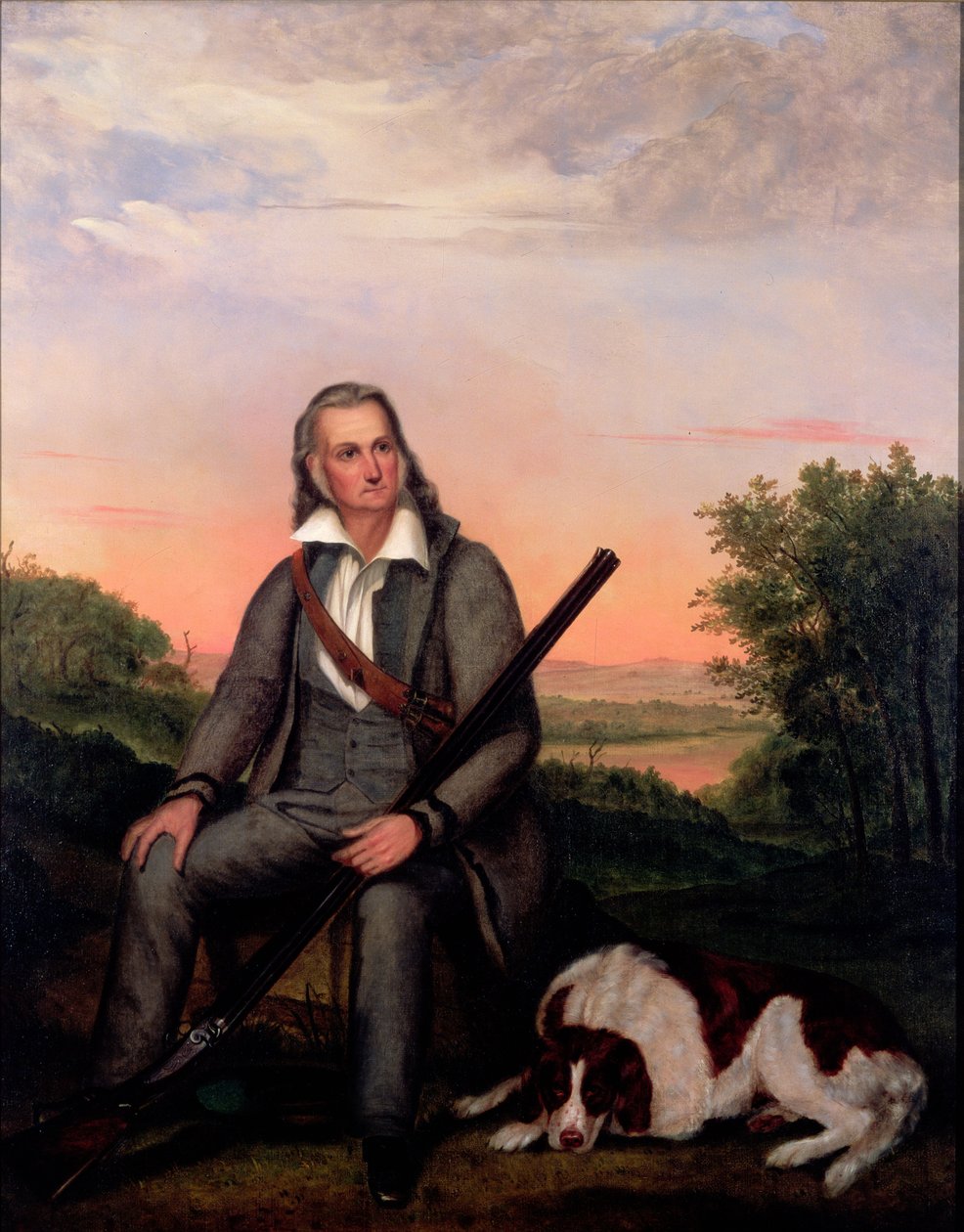 Portrett av John James Audubon (1758-1851) ca. 1840-41 (olje på lin) av John Woodhouse Audubon
