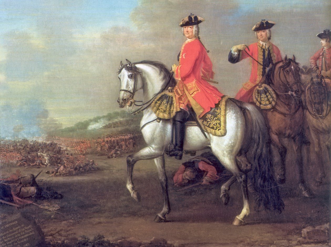 George II av Storbritannia i slaget ved Dettingen av John Wootton