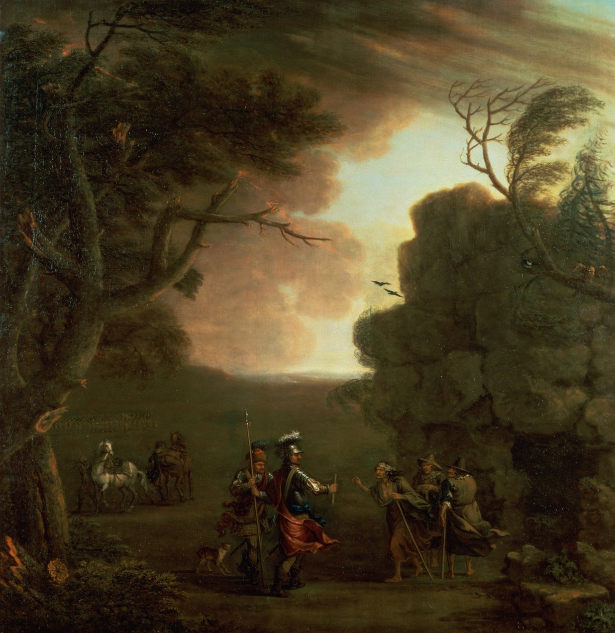Macbeth og de tre heksene av John Wootton