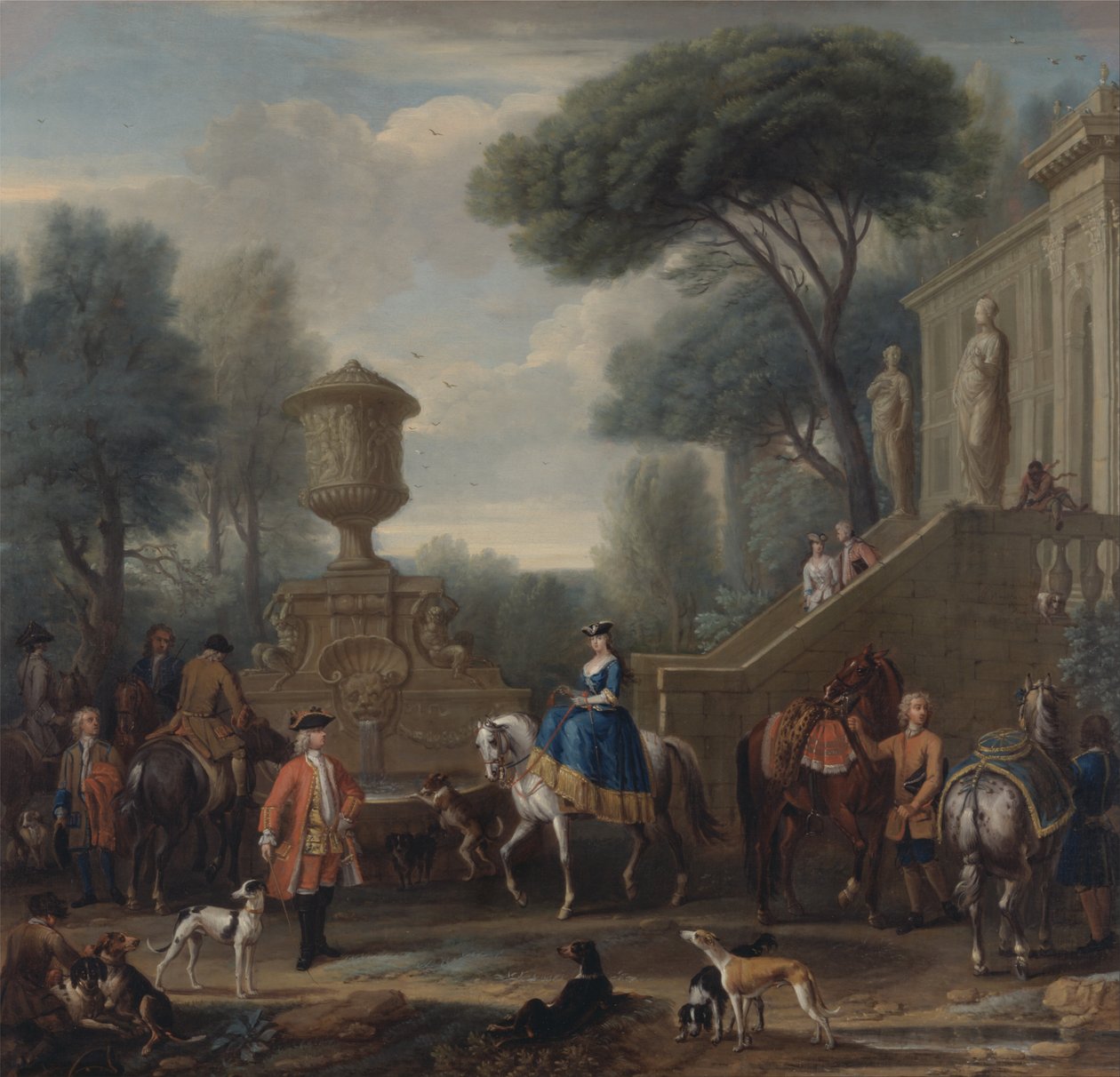 Forbereder jakten av John Wootton