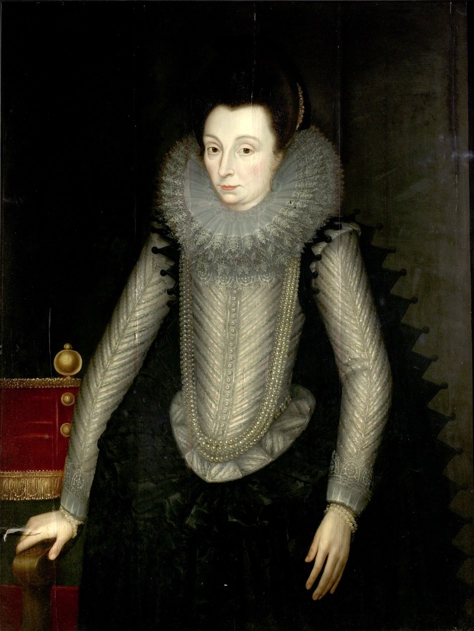 Portrett av en dame kalt grevinne av Nottingham, 1600-05 av John de, the Younger Critz