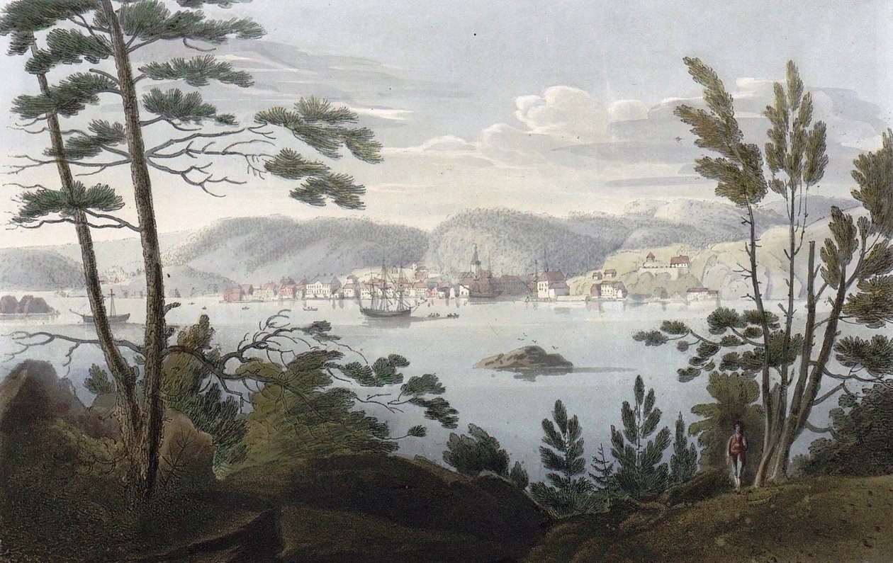 Arendal fra Tromöe av John william Edy