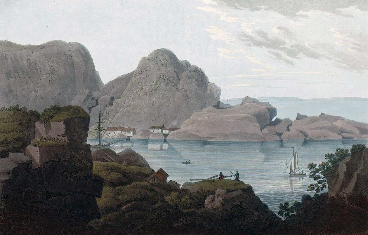 Øyene Heliesund og Hellisöe av John william Edy