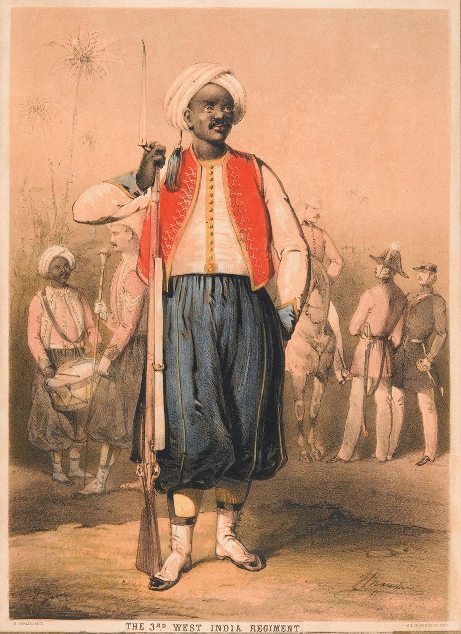 Soldat, 3. vestindiske regiment av John (after) Brandard