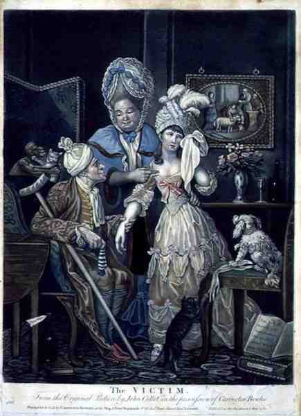 The Victim, pub. av Carington Bowles (fl.1744-93) av John (after) Collet