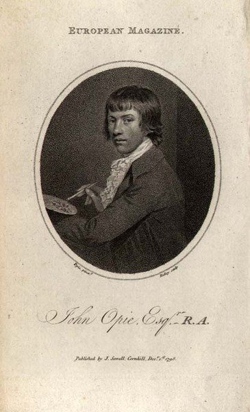 Portrett av John Opie (1761-1807), gravert av Ridley av John (after) Opie