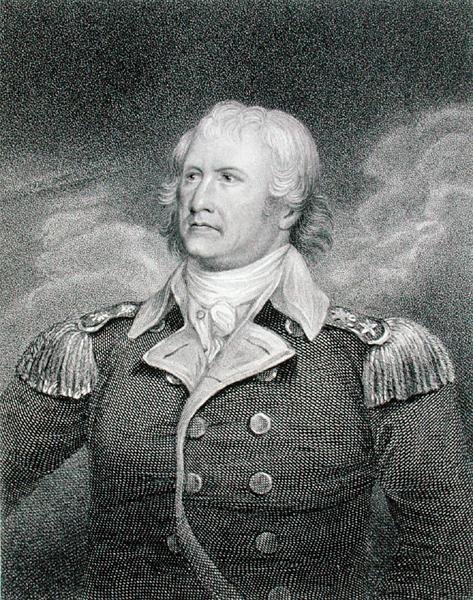 Generalmajor William Moultrie (1730-1805) gravert av Edward Scriven (1775-1841) (gravering) av John (after) Trumbull