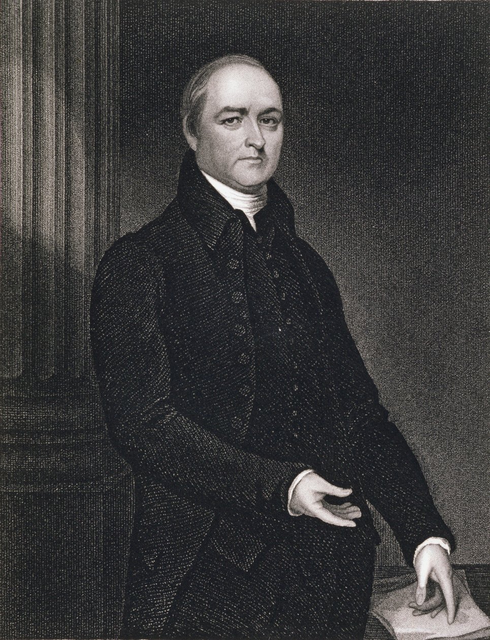 Revd. Timothy Dwight (1752-1817) gravert av John B. Forrest (1814-70) (gravering) av John (after) Trumbull