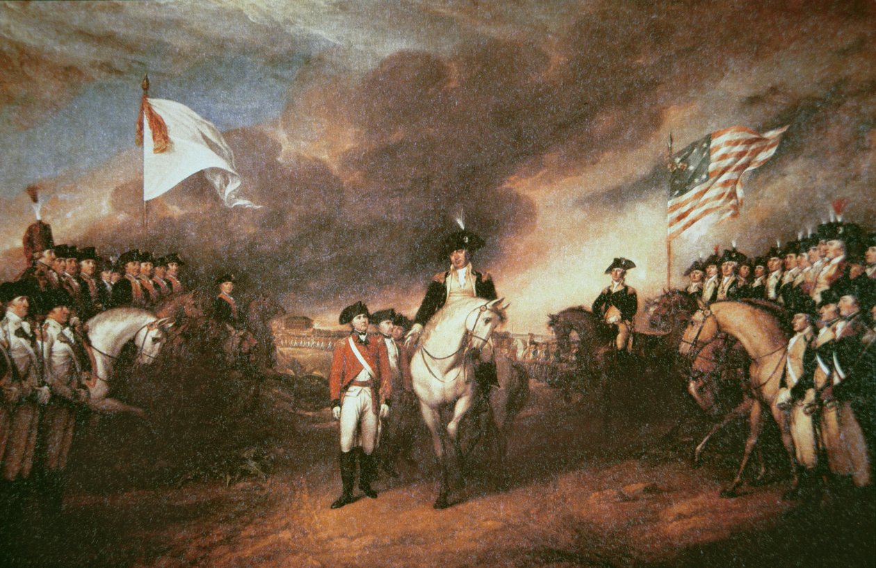 Overgivelse av Cornwallis ved Yorktown av John (after) Trumbull