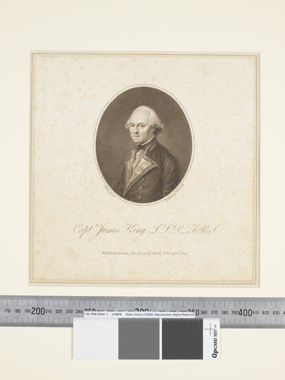 III. Kaptein James King, gravert av Francesco Bartolozzi (1727–1815), ca. 1773–84 (gravering) av John (after) Webber
