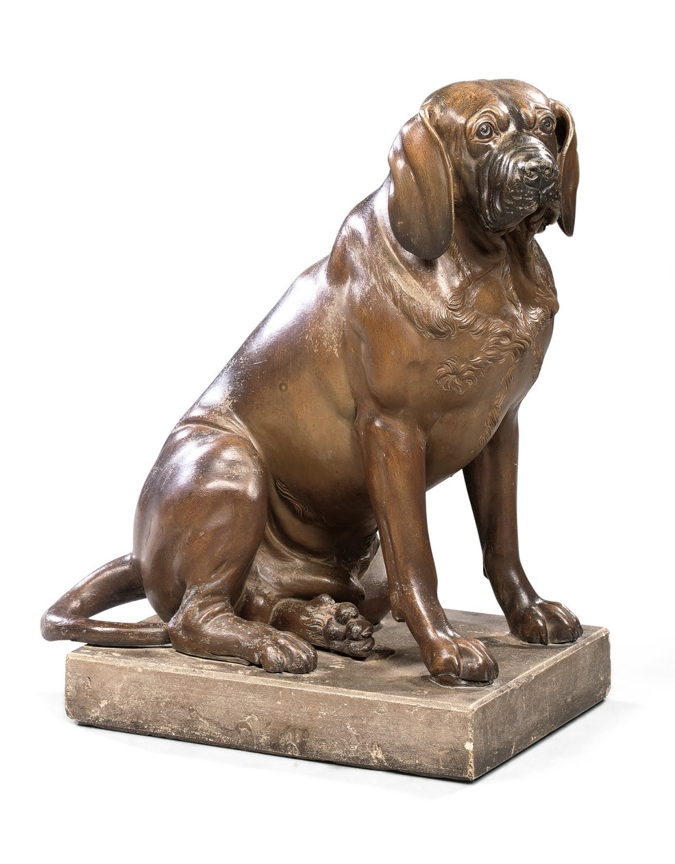 En George III-modell av en hund, ca. 1760 (se også 433422) av John (attr. to) Cheere