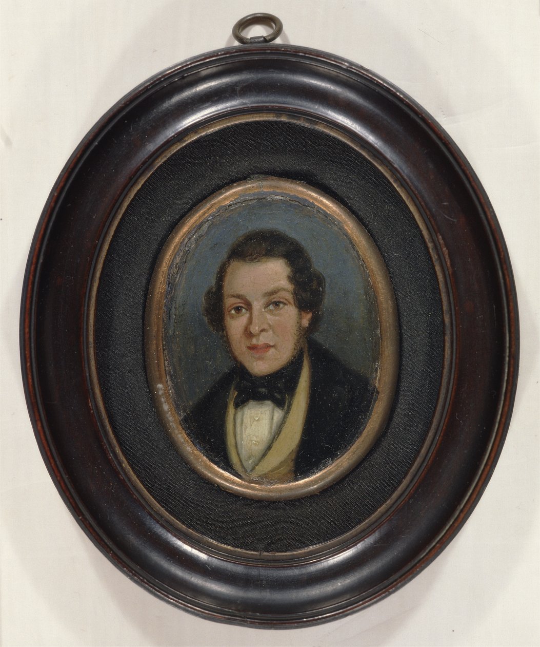 Miniatyr: Portrett av Abram Constable (1783-1862), bror til kunstneren (olje om bord) av John (attr. to) Constable