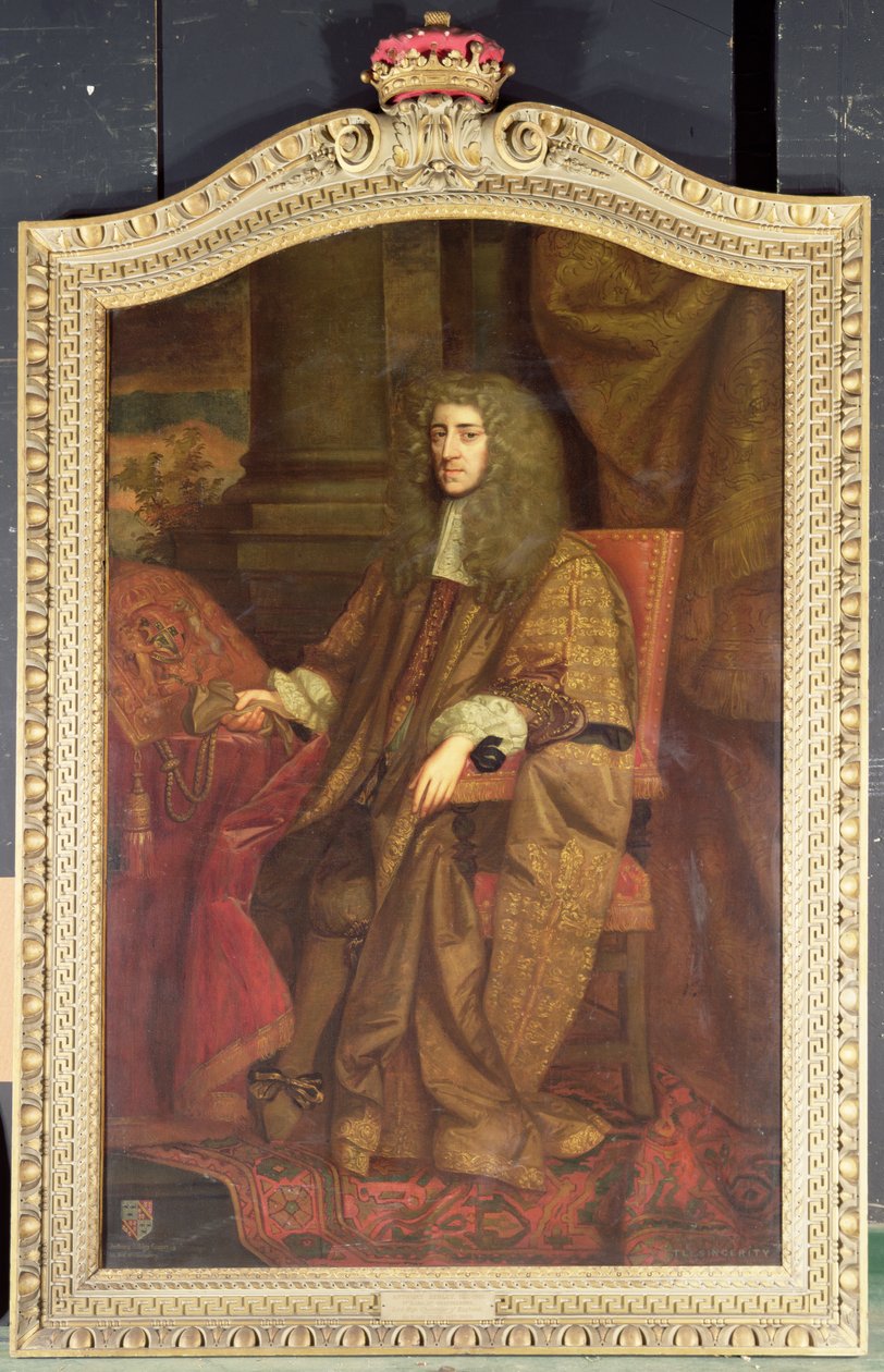 Anthony Ashley Cooper. 1. jarl av Shaftesbury i Lord Chancellors klær, ca. 1672 (olje på lerret) av John (attr. to) Greenhill
