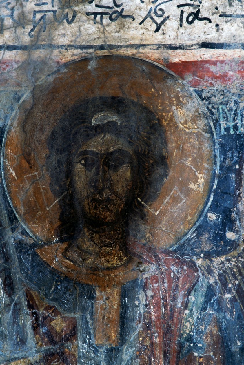 Kristus, friskt refreng av Agia Paraskevi, Voutas, Kreta, gresk (bilde) av Walter Charles Mills