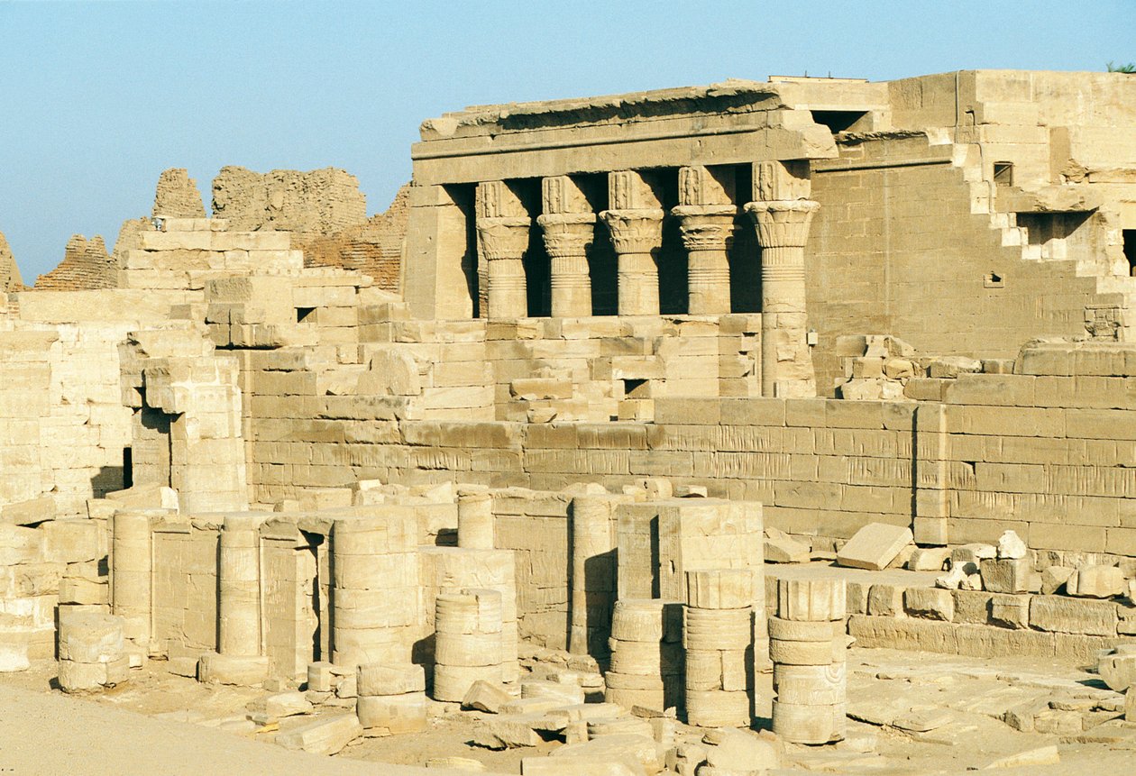 Egypt, Dandarah (Dendera), Hathor-tempelet av Walter Charles Mills