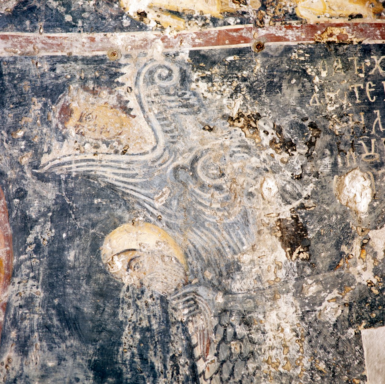 Fresco i kirken i Deliana, Kreta, Hellas (bilde) av Walter Charles Mills