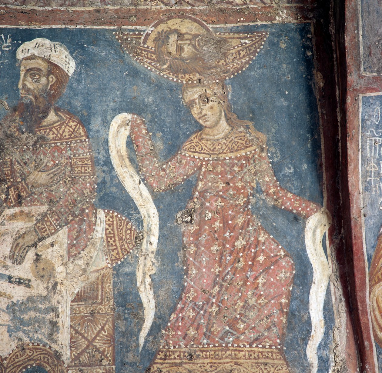 Fresco i kirken i Deliana, Kreta, Hellas (bilde) av Walter Charles Mills