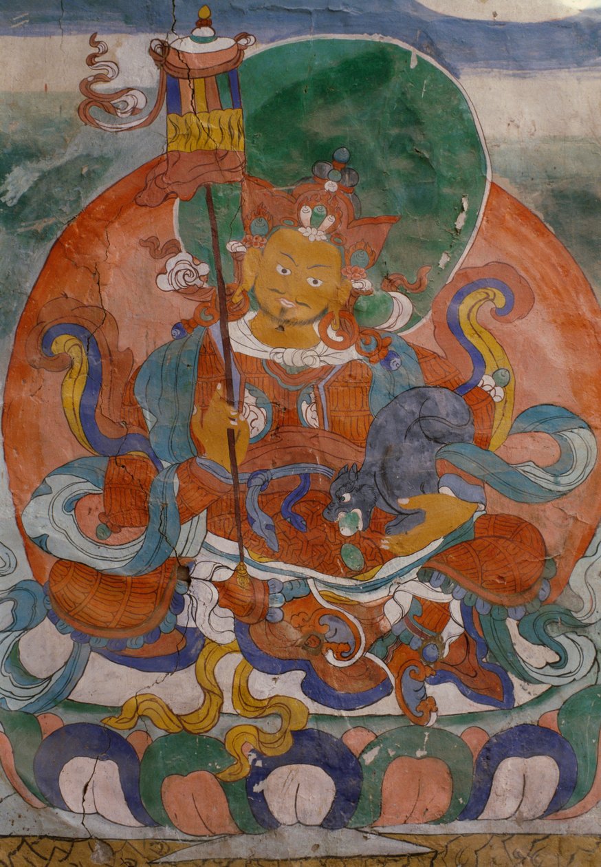 Veggmaleri fra Lamaist Monastery of Hemis, Ladakh, India av Walter Charles Mills