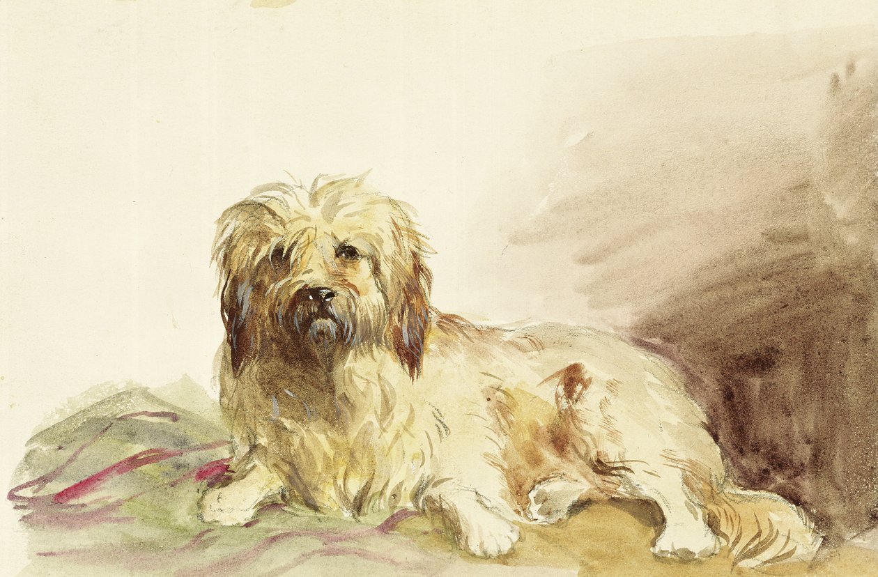 Kunstnerens hund, ca. 1860 av John Adam P. Houston