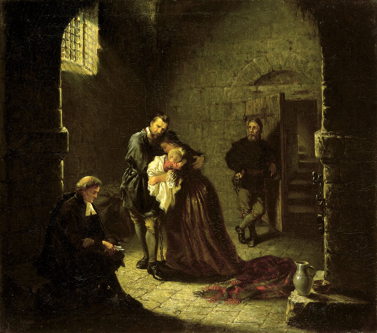 Fengselsscene, 1854. av John Adams Elder